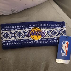 NBA Los Angeles Lakers Blue and White Knit Headband